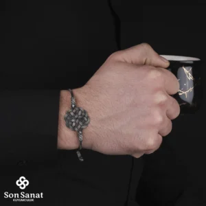 Kazaziye Örgü Bileklik Asansör Sarmaşık Modeli