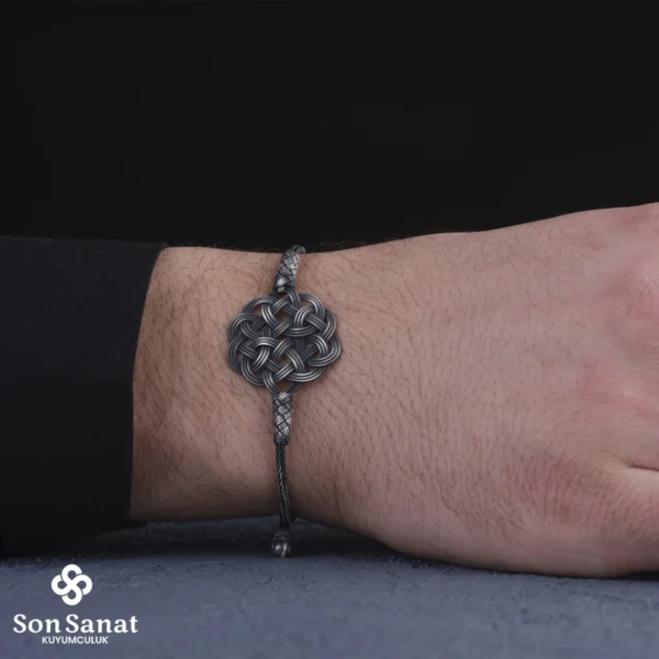 Kazaziye Örgü Bileklik Asansör Sarmaşık Modeli