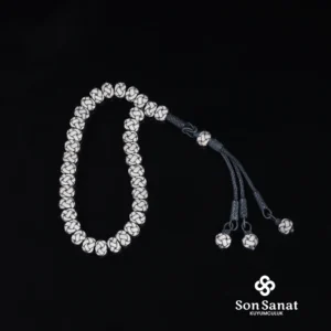 Kazaziye Örgü Tesbih Beyaz