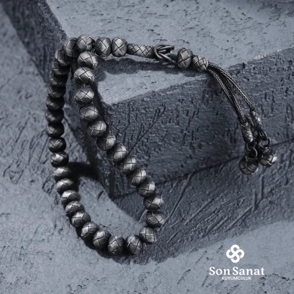 Kazaziye Örgü Tesbih Siyah