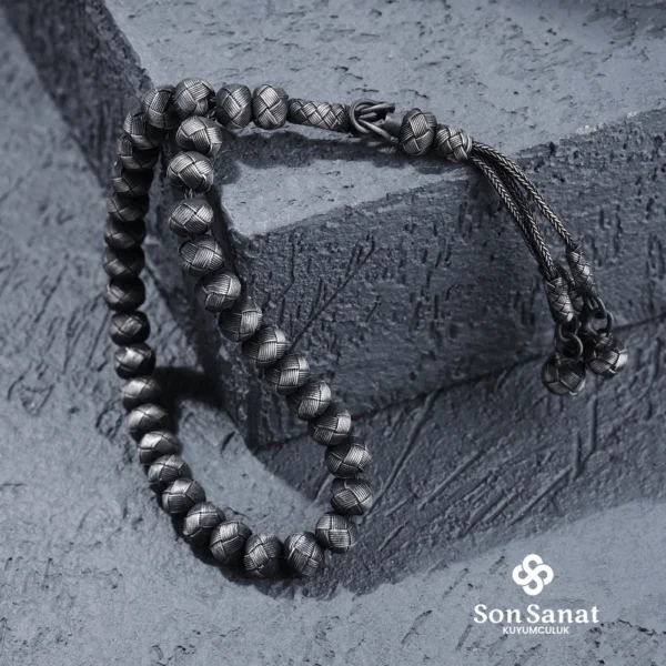 Kazaziye Örgü Tesbih Siyah