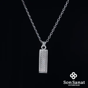 Küp Burgu Cevşen Gümüş Kolye