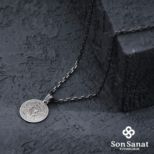 Küçük Ayetel Kürsi 925 Ayar Madalyon Kolye