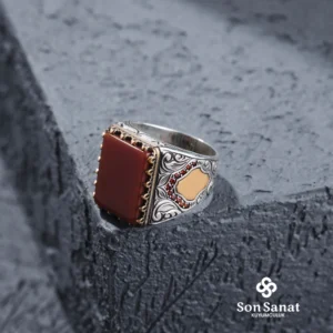 Küçük Kare Gravür Akik