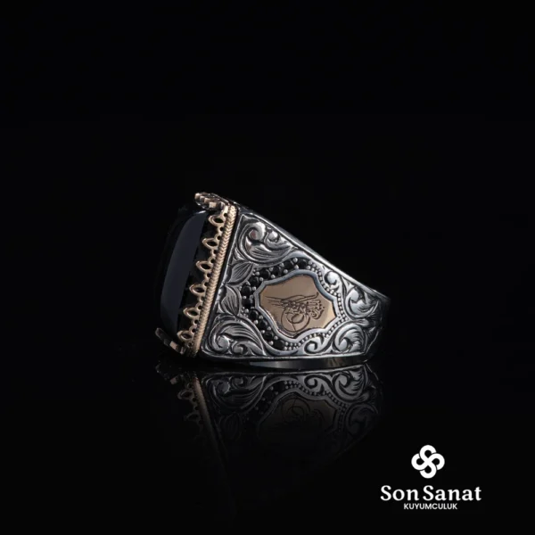 Küçük Kare Oniks Gravür