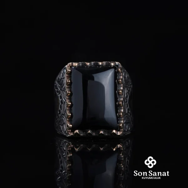 Küçük Kare Oniks Gravür