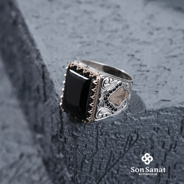 Küçük Kare Oniks Gravür