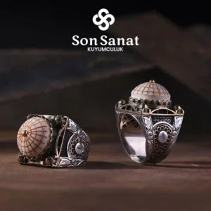 Lacivert Sitrin Taşlı Ortaköy Cami Modeli