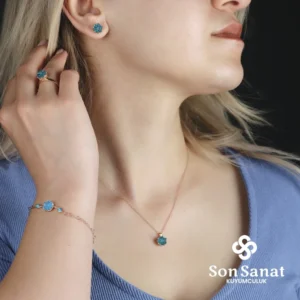 MAVİ LOTUS ÇİÇEĞİ SET