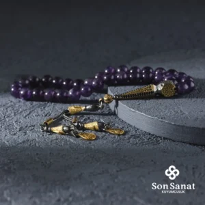 Ametist Taşı Gümüş Tesbih