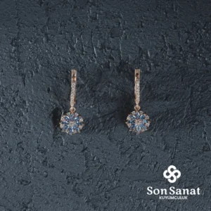 Mavi Yıldız Çiçeği Küpe