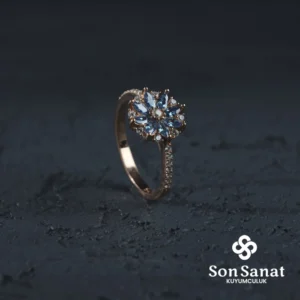 Mavi Yıldız Çiçeği Yüzük