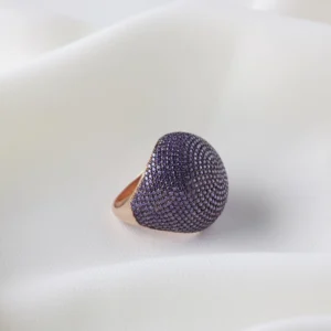 Mega Yuvarlak Ametist Bayan Yüzük