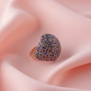 Mega Yuvarlak Gökkuşağı Bayan Yüzük