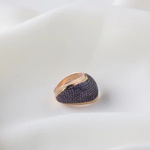 Mor Ametist Taşlı Es Kadın Yüzük Modelimiz