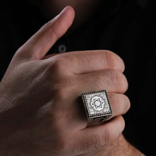 image_1950-1539.webp Ortaköy Hz.Süleyman Mührü 925 Ayar Erkek Yüzük