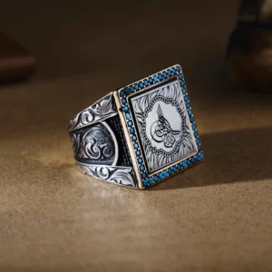 image_1950-1546.webp Ortaköy Tuğra 925 Ayar Erkek Yüzük