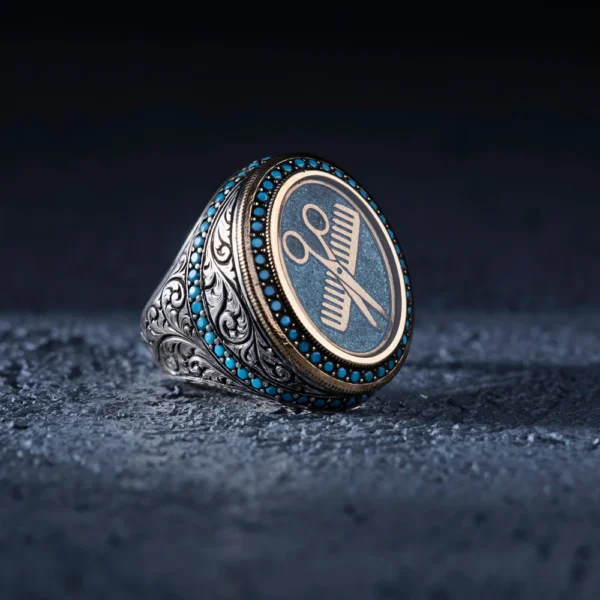 Oval Gravür Kuaför Modeli