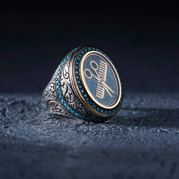 Oval Gravür Kuaför Modeli