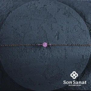 Pembe Lotus Çiçeği Bileklik