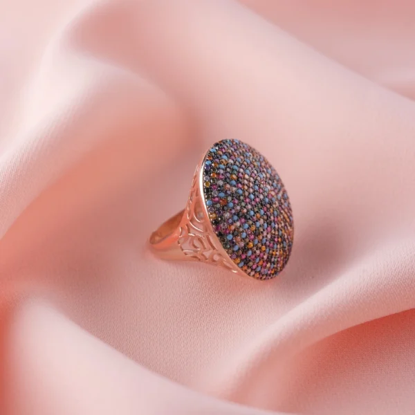 Renkli Yuvarlak Kadın Yüzük Modelimiz