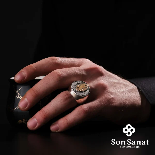 Sade Yuvarlak Çelenk Kartal Modeli