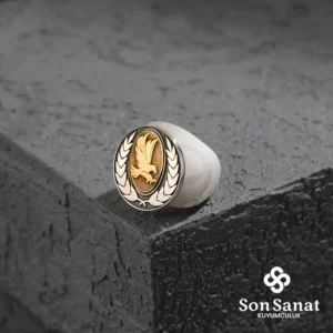 Sade Yuvarlak Çelenk Kartal Modeli