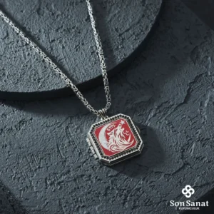 Ayyıldız Ayetel Kürsi 925 Ayar Kapaklı Madalyon Kolye