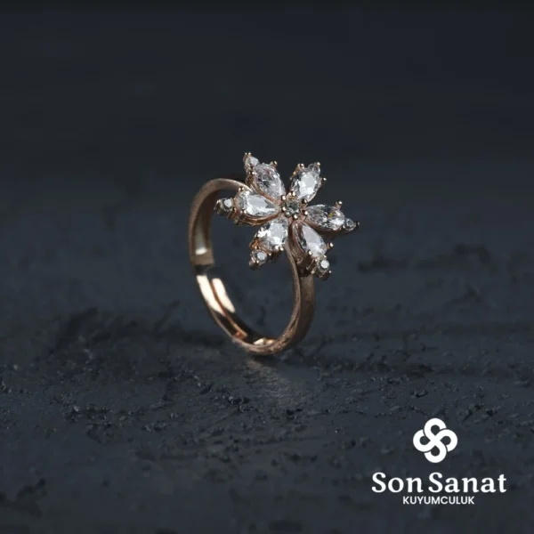 Swarovski Papatya Yüzük