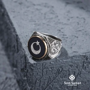image_1950-194.webp Ayyıldız Gravür Modeli Gümüş Erkek Yüzük Modeli