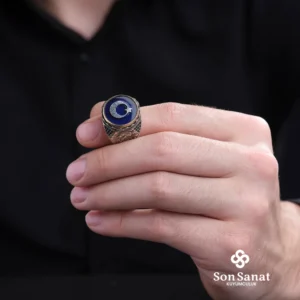 image_1950-195.webp Ayyıldız Gravür Modeli Gümüş Erkek Yüzük Modeli