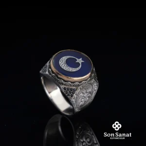 image_1950-197.webp Ayyıldız Gravür Modeli Gümüş Erkek Yüzük Modeli