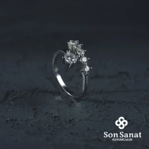 Tek Taş BeşTaş Kadın Yüzük