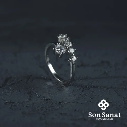 Tek Taş BeşTaş Kadın Yüzük
