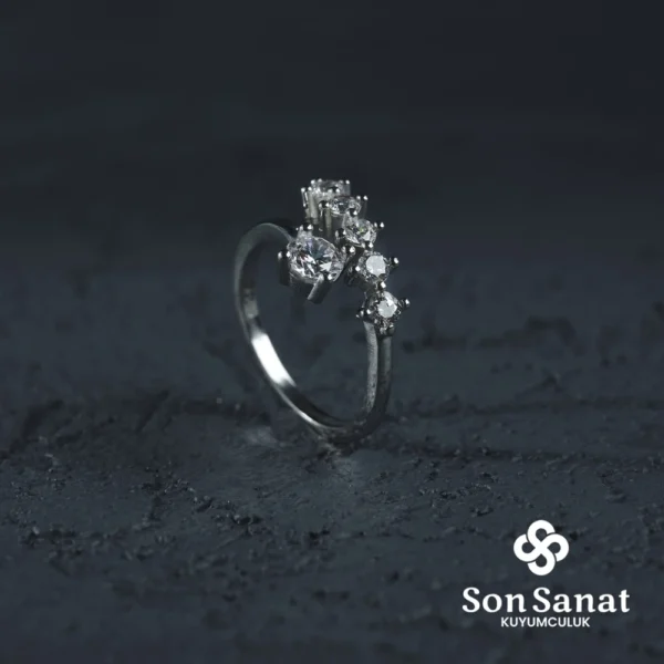 Tek Taş BeşTaş Kadın Yüzük