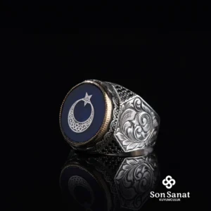 image_1950-200.webp Ayyıldız Gravür Modeli Gümüş Erkek Yüzük Modeli