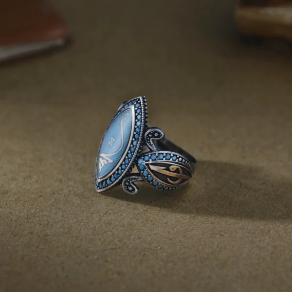 Turkuaz Hiç Modeli 925 Ayar Mekik Kadın Yüzük