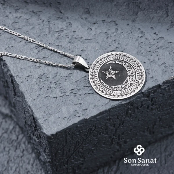 Ayyıldız Kelimeyi Tevhid Kolye