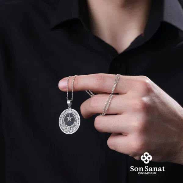 Ayyıldız Kelimeyi Tevhid Kolye