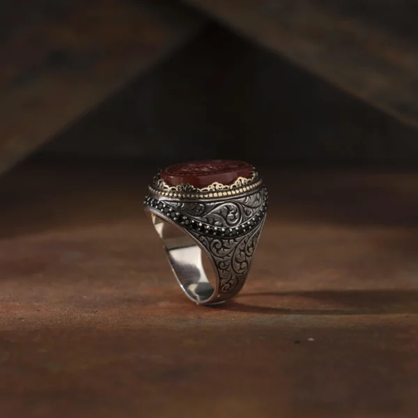 Ya Hayyu Ya Kayyum Yazılı Yüzük