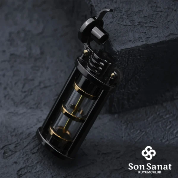 Benzin Tanklı Siyah Çakmak