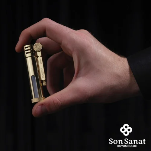 Benzinli Silindir Gold Otantik Çakmak
