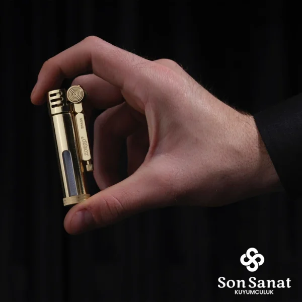 Benzinli Silindir Gold Otantik Çakmak