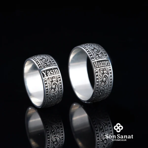 İsimli Gravür Alyans Modeli