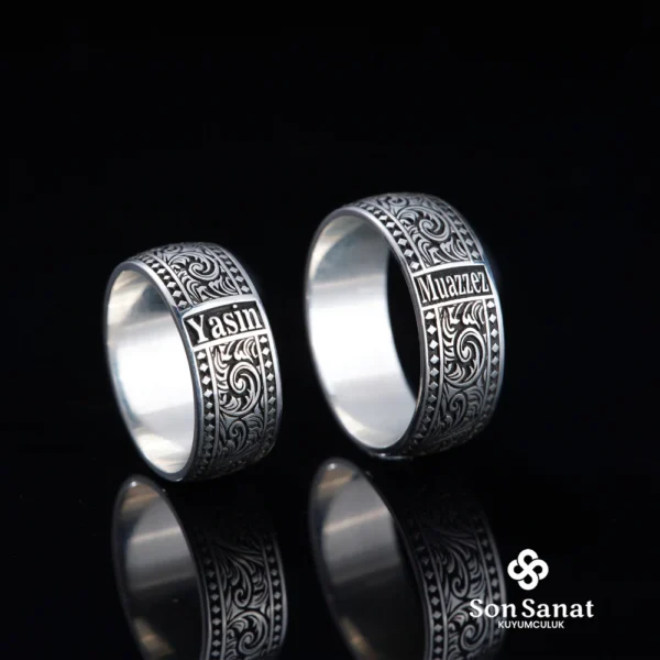 İsimli Gravür Alyans Modeli