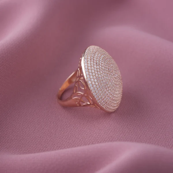 Beyaz Zirkon Taşlı Yuvarlak Kadın Yüzük Modelimiz