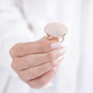 Beyaz Zirkon Taşlı Yuvarlak Kadın Yüzük Modelimiz