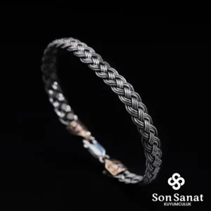 925 Ayar Gümüş Örgü Bileklik Modeli