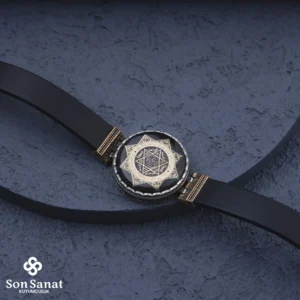 Deri Hz.Süleyman Mührü Bileklik