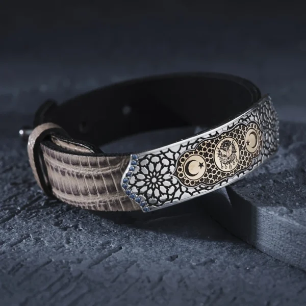 Deri Kartal Modeli Bileklik